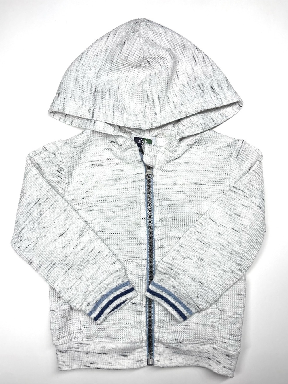 Max and Marcus Heather Gray Zip Hoodie for Kids